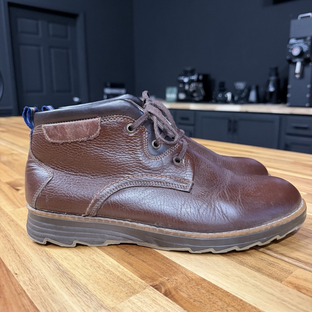 Ecco Men's Brown Leather Chukka Boots Size EU 42 Size 8-8.5 US